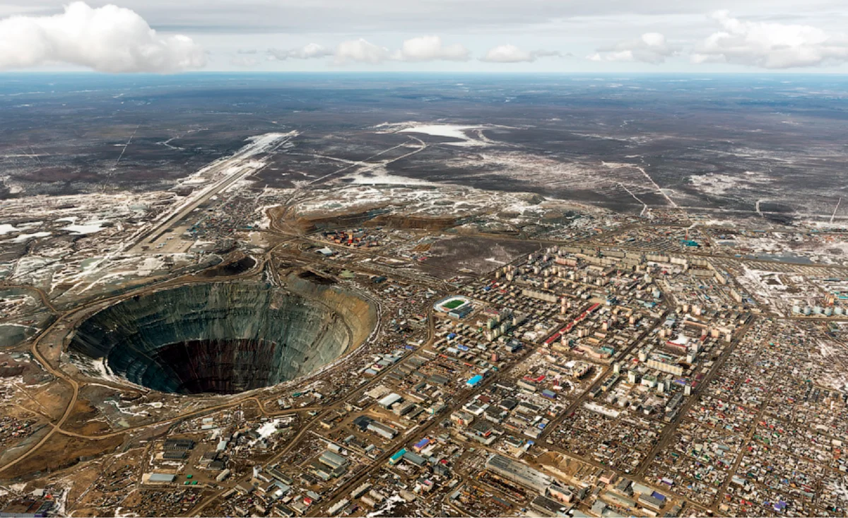 Фото добыча алмазов