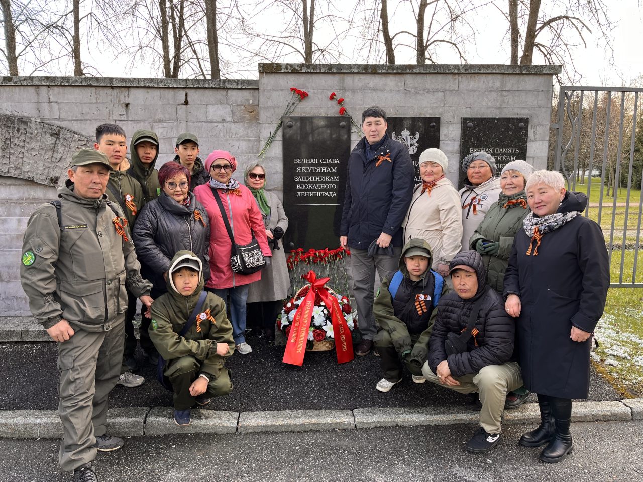 В Санкт-Петербурге, Ленинградской и Новгородской областях якутяне провели мероприятия ко Дню Победы