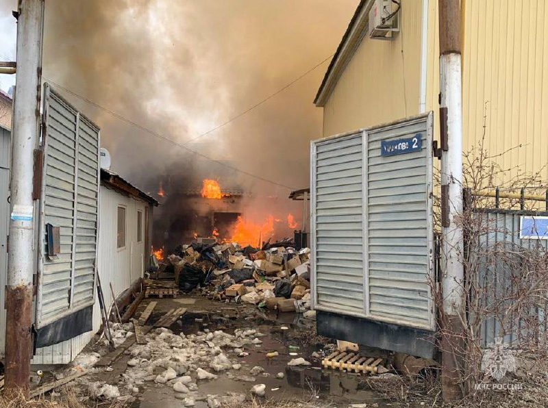 Пожар произошел в рестобаре в Якутске